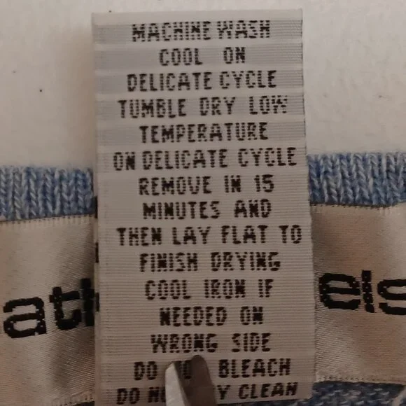 Women's Cathy Daniels Blue Floral Design Blouse Size X-Large - Picture 4 of 6